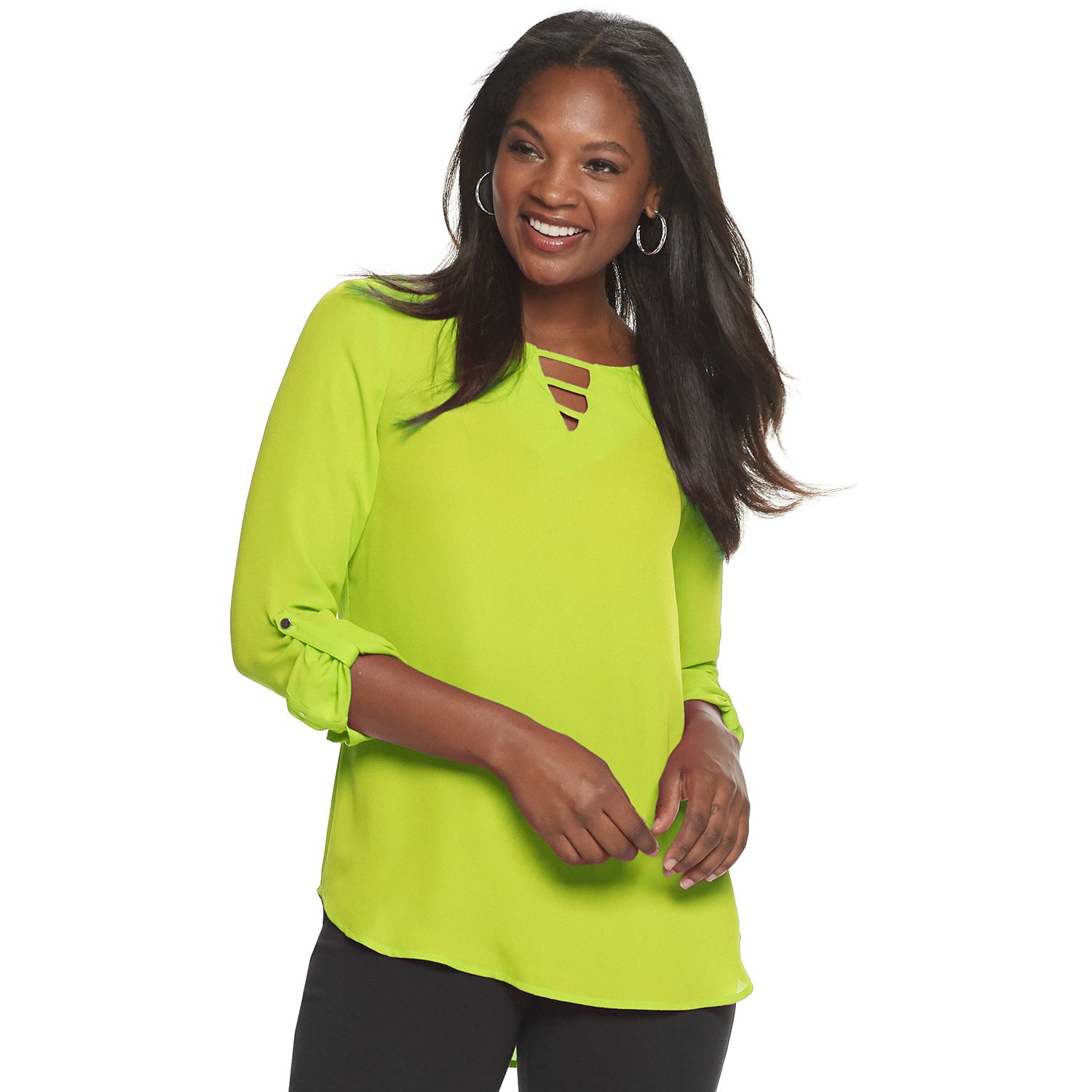 kohls womens green tops