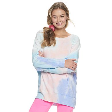 Juniors' SO® Oversized Crew Tunic Sweatshirt