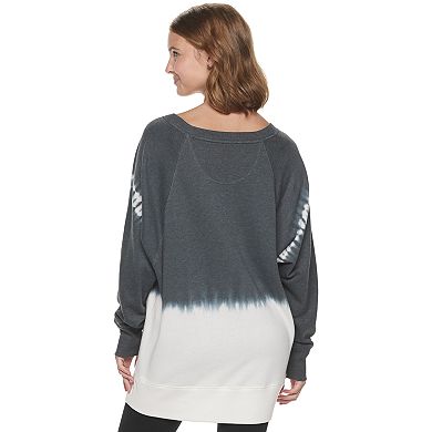 Juniors' SO® Oversized Crew Tunic Sweatshirt