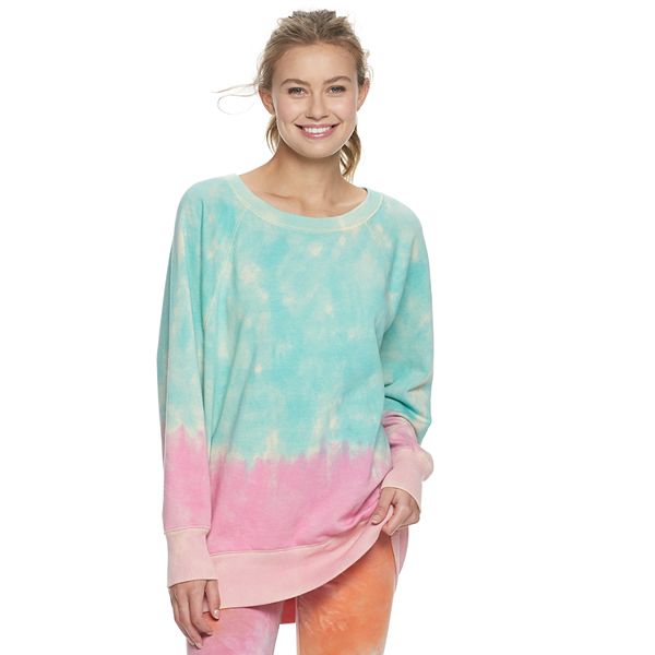 Juniors' SO® Oversized Crew Tunic Sweatshirt