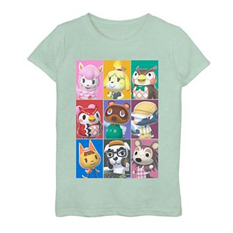 Girls' 7-16 Nintendo Animal Crossing Square Group Graphic Tee