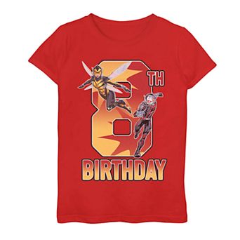 Girls 7-16 Marvel Wasp Ant-Man 8th Birthday Tee
