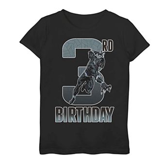 Girls 7-16 Marvel Black Panther 3rd Birthday Tee