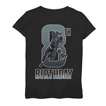 Girls 7-16 Marvel Black Panther 8th Birthday Tee