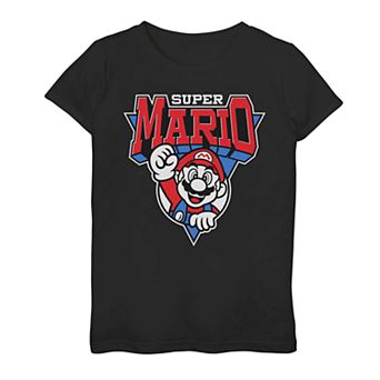 Girls 7-16 Nintendo Super Mario Triangle Poster Tee