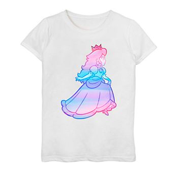 Girls 7-16 Nintendo Super Mario Peach Watercolor Fade Tee