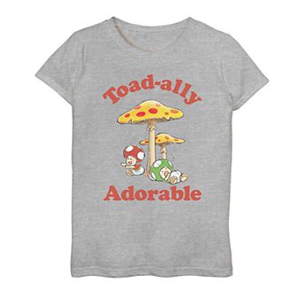 Girls 7-16 Nintendo Super Mario Toad-ally Adorable Tee