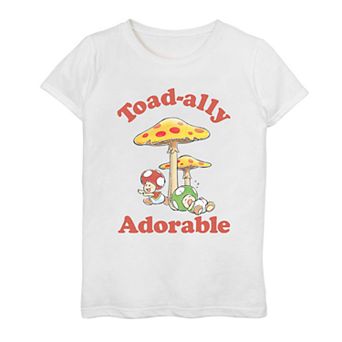 Girls 7-16 Nintendo Super Mario Toad-ally Adorable Tee