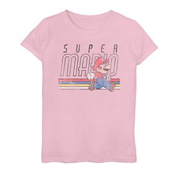 Girls 7-16 Nintendo Super Mario Distressed Run Poster Tee