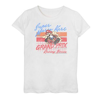 Girls 7-16 Nintendo Super Mario Kart Grand Prix Vintage Drift Tee