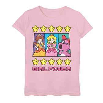 Girls 7-16 Nintendo Super Mario Girl Power Tee