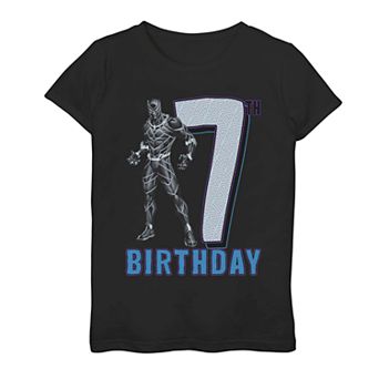 Girls 7-16 Marvel Black Panther 7th Birthday Tee