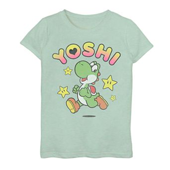 Girls 7-16 Nintendo Yoshi Stars Jump Tee