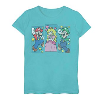 Girls 7-16 Nintendo Super Mario, Peach & Luigi Graphic Tee