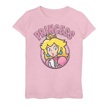 Girls 7-16 Nintendo Super Mario Princess Peach Tee