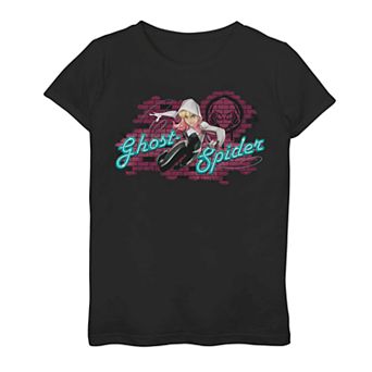Girls 7-16 Marvel Spider-Gwen Ghost-Spider Neon Sign Tee