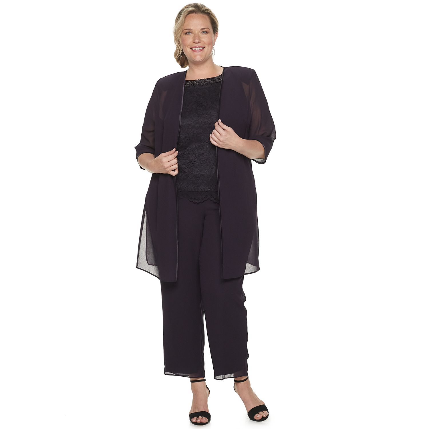 kohls plus size pant suits