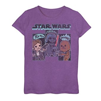 Girls 7-16 Star Wars Cartoon Graphic Tee
