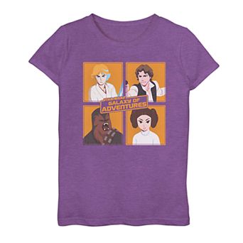 Girls 7-16 Star Wars Galaxy Of Adventures Heroes Graphic Tee
