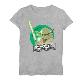 Girls 7-16 Star Wars Galaxy Of Adventures Yoda Graphic Tee
