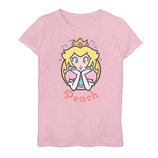 Girls 7-16 Nintendo Peach Graphic Tee