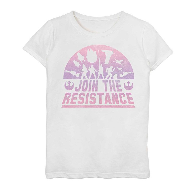 UPC 191231840678 product image for Girls' 7-16 Star Wars Join the Resistance Graphic Tee, Girl's, Size: Large, Whit | upcitemdb.com