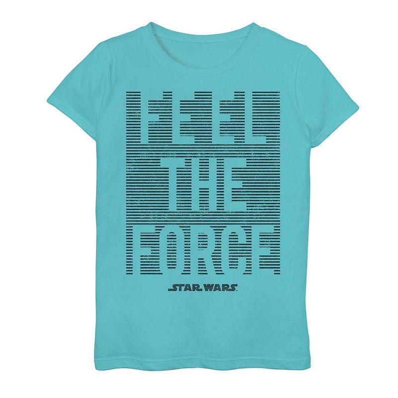 UPC 193478635130 product image for Girls' 7-16 Star Wars Feel the Force Graphic Tee, Girl's, Size: Medium, Tahi Blu | upcitemdb.com