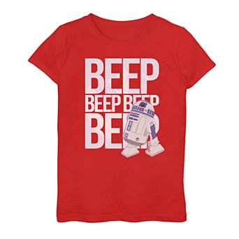 Girls' 7-16 Star Wars R2-D2 Beep Beep Graphic Tee