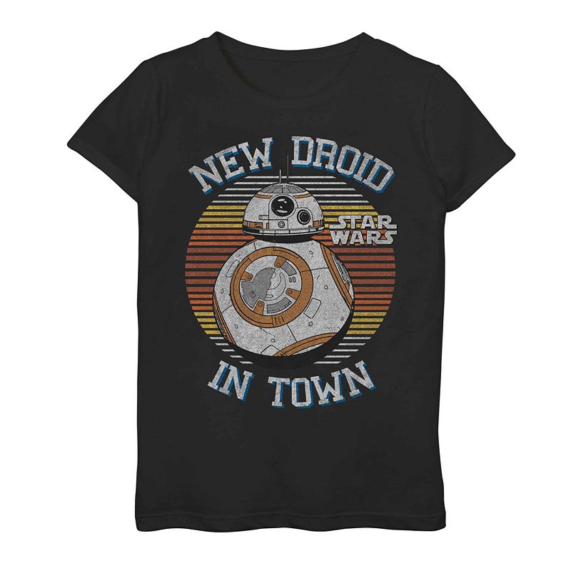 UPC 191231838415 product image for Girls' 7-16 Star Wars New Droid in Town Graphic Tee, Girl's, Size: Medium, Black | upcitemdb.com