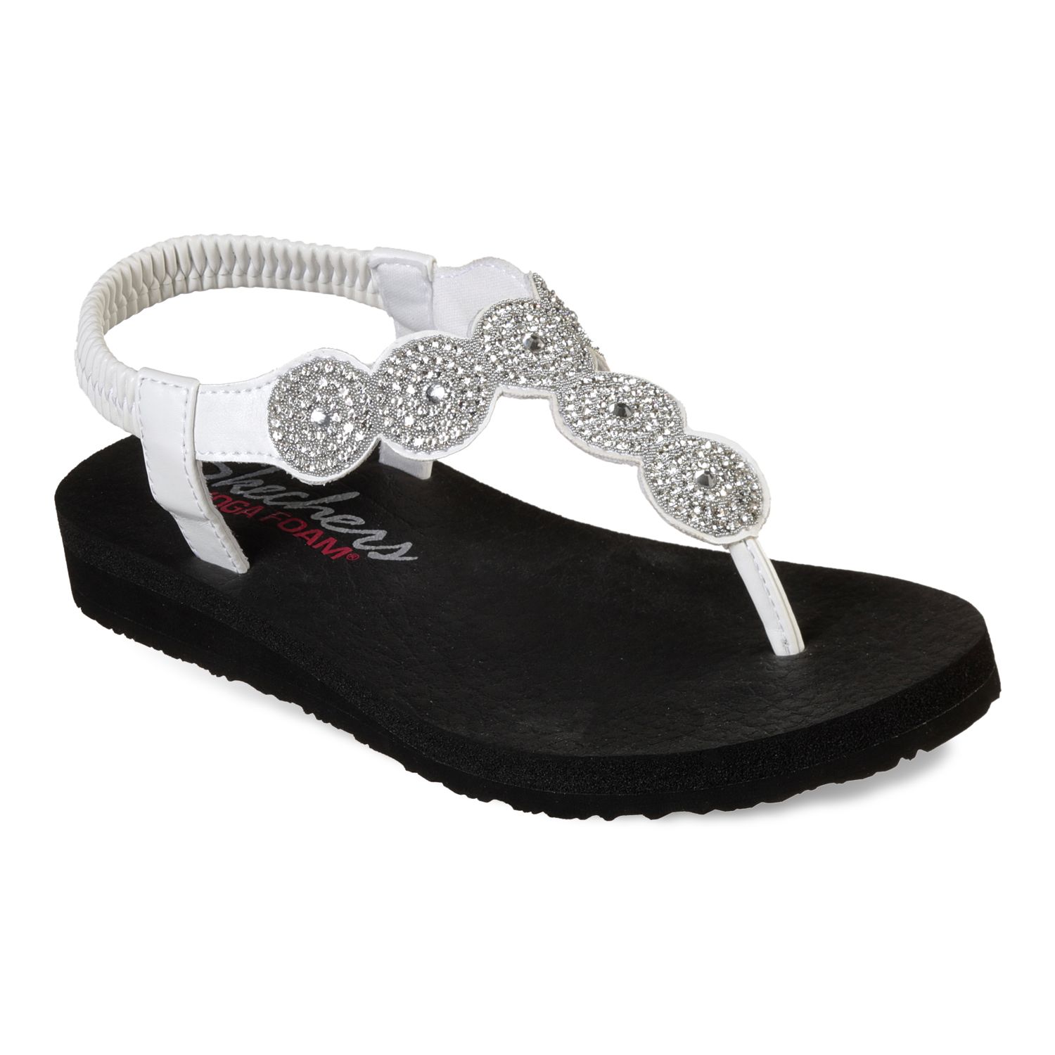 women's skechers wedge flip flops