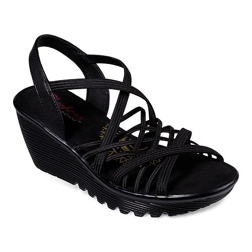 skechers parallel wedge sandals