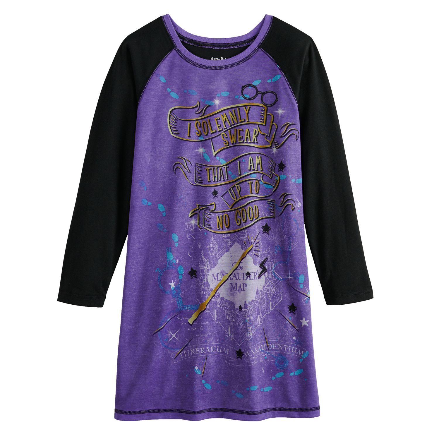 purple night gown