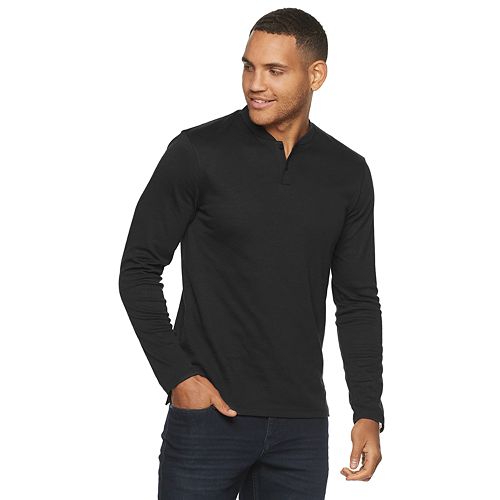 Men's Marc Anthony Long Sleeve Slim-Fit Luxury Henley