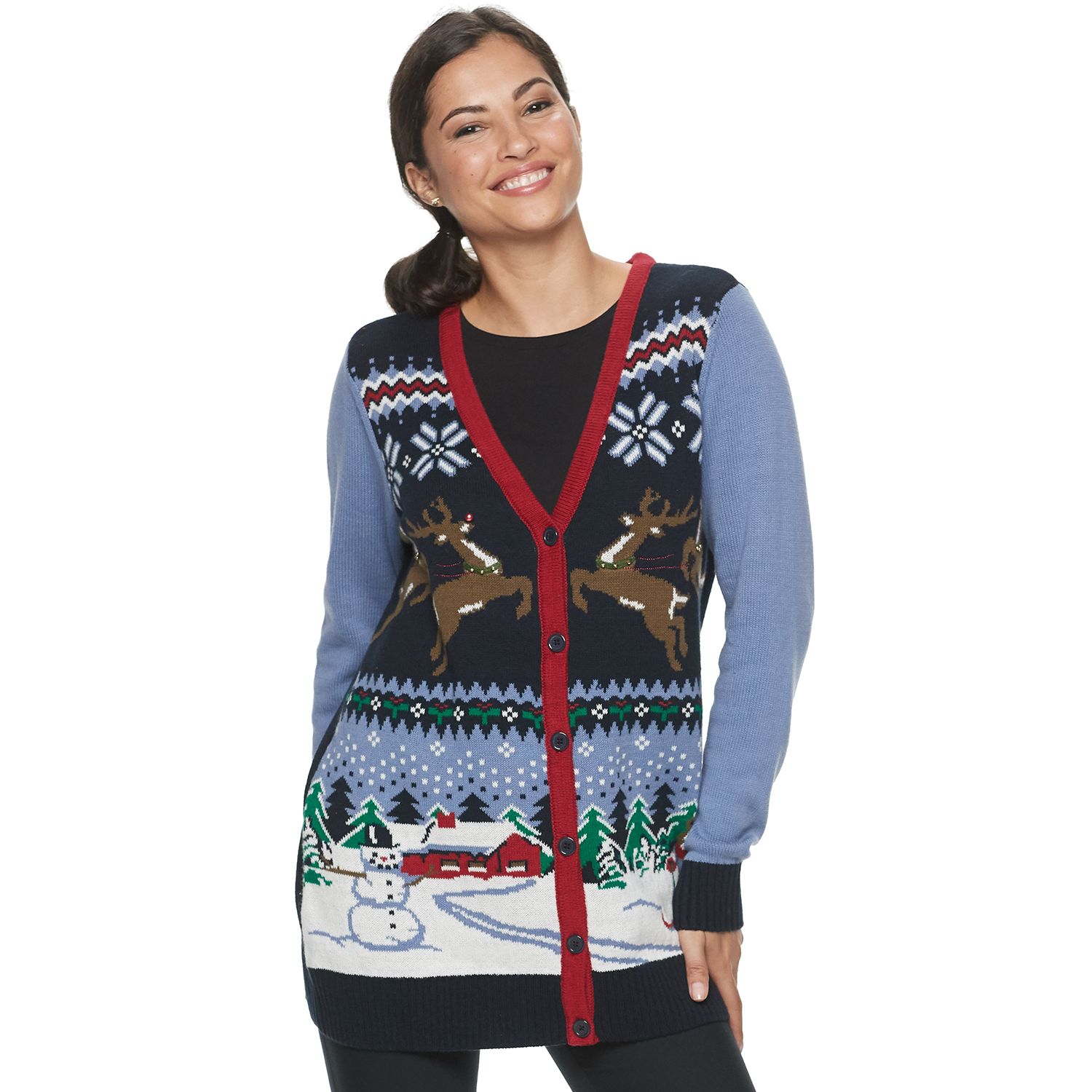 kohls ugly christmas sweater womens