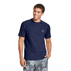 Women's Lands' End UPF 50 Elbow-Sleeve Rash Guard Swim Tee