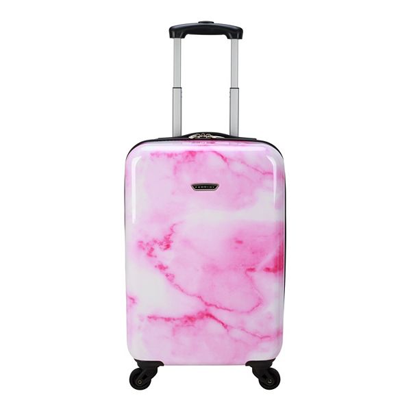 Prodigy Resort 20Inch CarryOn Fashion Hardside Spinner Luggage Pink Tie Dye BrickSeek