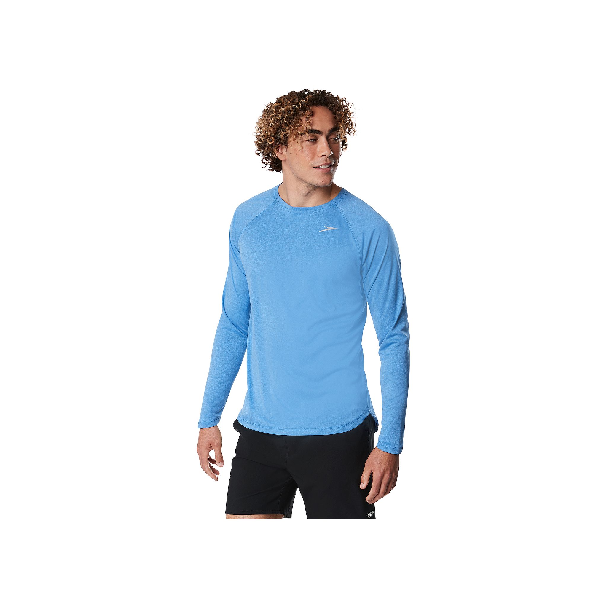 Mens Speedo Quick-Dry UPF 50+ Long Sleeve Swim Tee, Size: XXL, Turkish