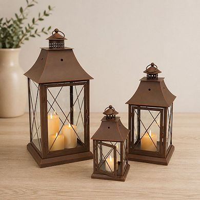 Melrose Lantern Table Decor 3-piece Set