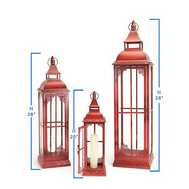 Melrose Lantern Table Decor 3-piece Set