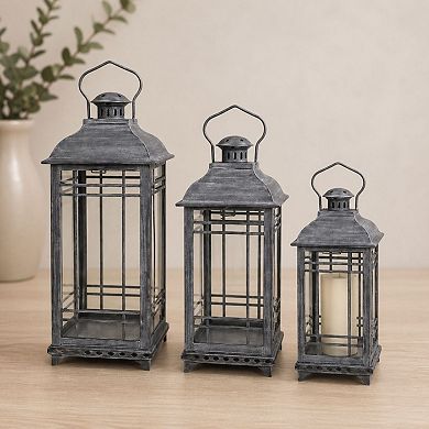 Melrose Lantern Table Decor 3-piece Set