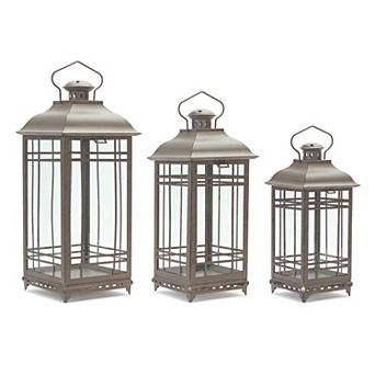 Melrose Lantern Table Decor 3 pc Set
