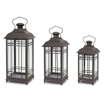 Melrose Lantern Table Decor 3 pc Set