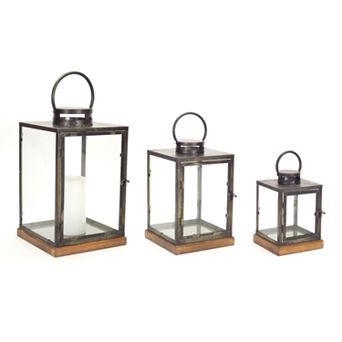 Melrose Lanterns Table Decor 3 pc Set