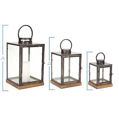 Melrose Lanterns Table Decor 3-piece Set