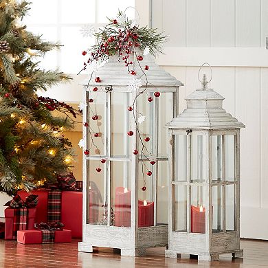 Melrose Lantern Table Decor 2-piece Set