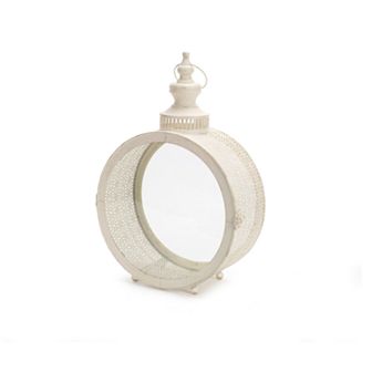 Melrose White Lantern 17.5"H