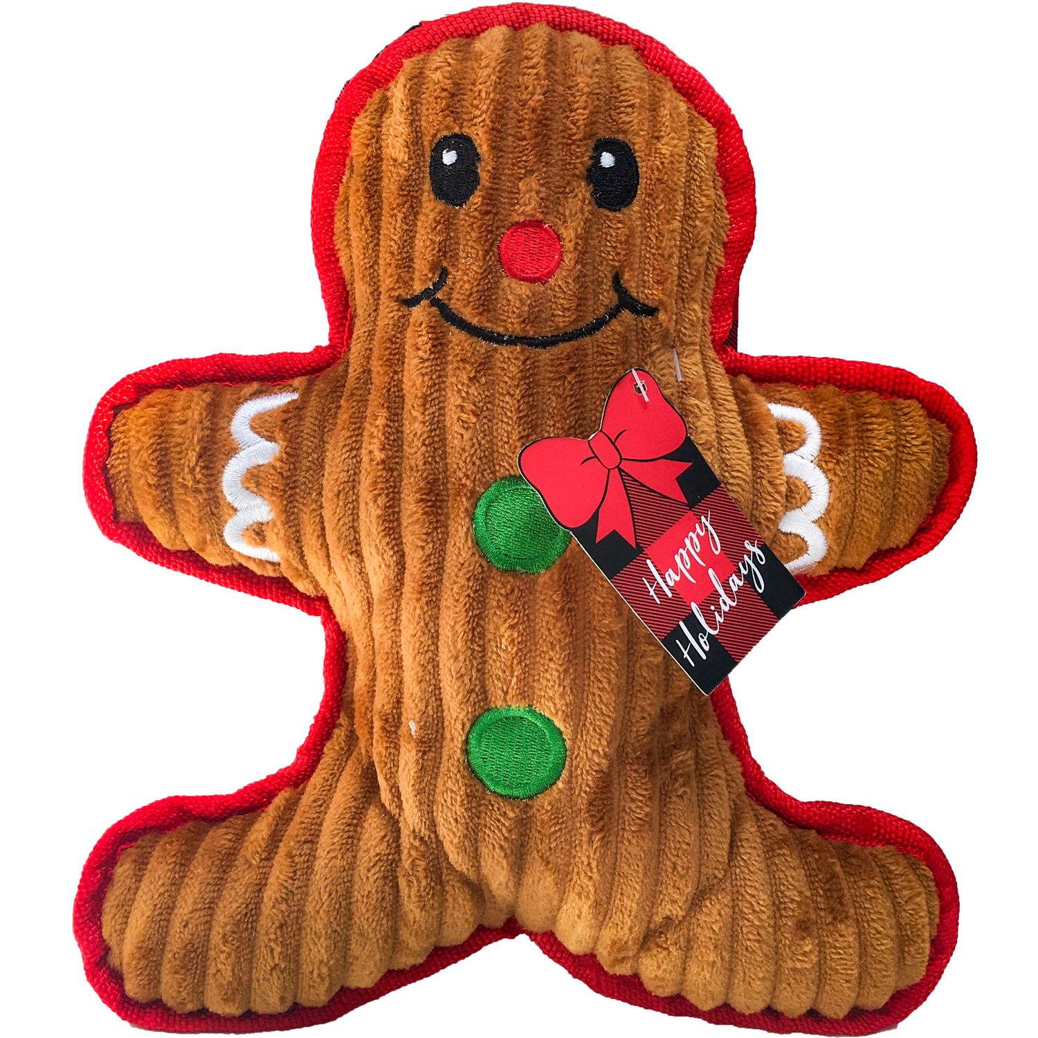 gingerbread man dog toy