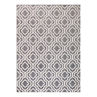 Concord Global Charlotte Collection Crystal Decorative Area Rug