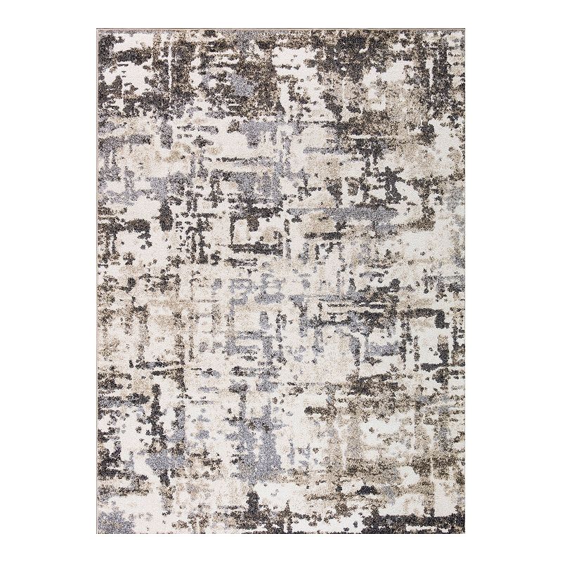 Concord Global Charlotte Collection Atlantis Rug, Lt Beige, 5X7 Ft