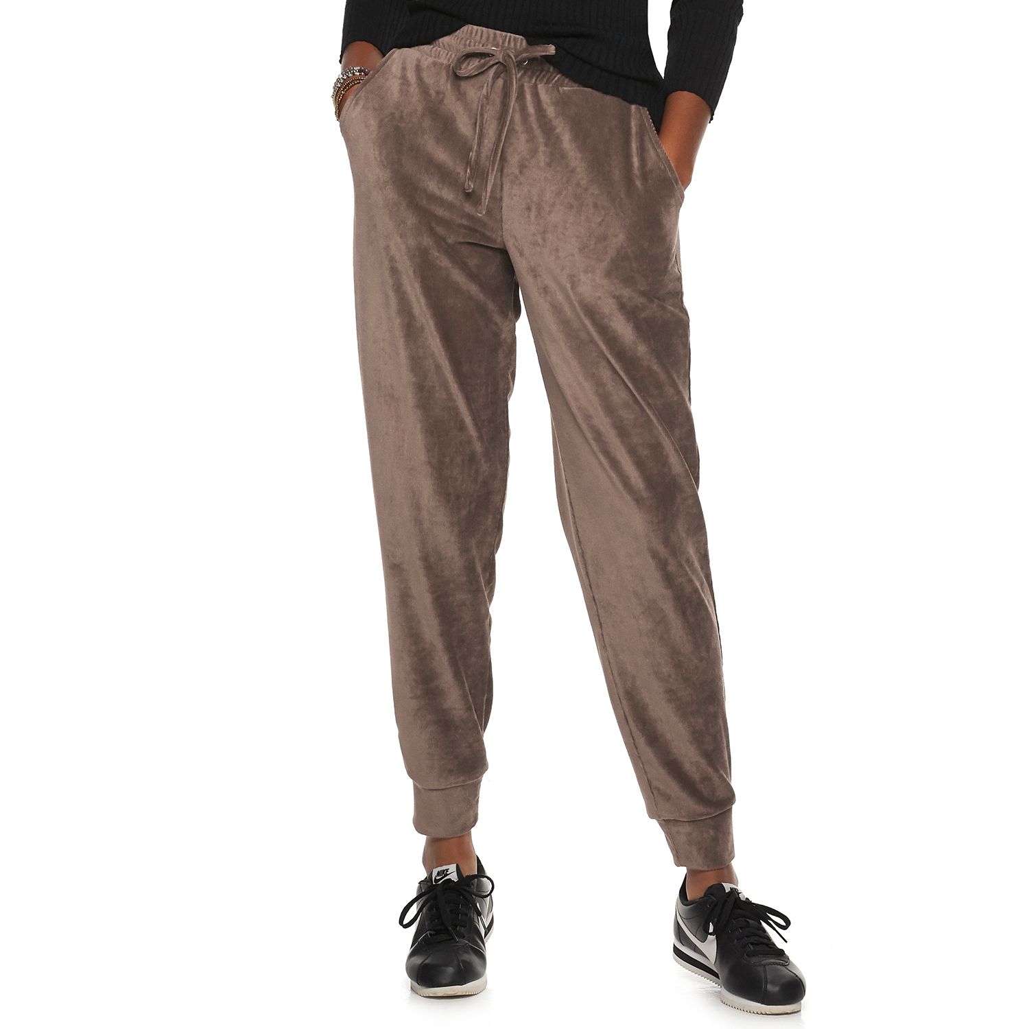 kohls khaki joggers